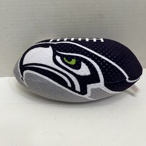 TY 2018 NFL Seattle Seahawks Logo 12” Stuffed Football Plush Toy